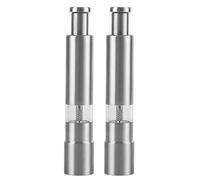 Moulin À Sel Manuel - Moulins À Poivre En Acier Inoxydable | Broyeur Pour Grains, Granularité Réglable, Design Rechargeable Avec Mécanisme Céramique, Outil De Cuisine Moderne Pour Sel De Mer