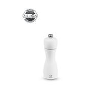 Moulin à sel manuel - Tahiti - Bois - Blanc mat - 15 cm