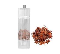 Moulin à sel,Moulin à sel transparent manuel pour | Accessoires de cuisine pour piment d'épices Ail Cuisson Barbecue BBQ Sushi Camping Pique-nique Extérieur