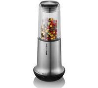 GEFU – Moulin à sel ou à poivre X-Plosion L – Inox 18,5 cm – Réglage de mouture continu – Argent