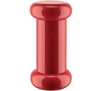 Alessi Totem Domestici ES19 - Moulin à Sel, Poivre et Épices Design en Hêtre, Bois Noir, Jaune et Rouge
