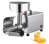 Moulin à Tomates éLectrique Presse Passoire électrique commerciale 370 W, presse en acier inoxydable avec grand entonnoir de 8,4 pouces et moteur en cuivre pur. Passoire alimentaire