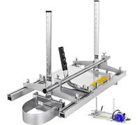Moulin à tronçonneuse portable pour barre de tronçonneuse de 40,6 à 91,4 cm, outil de guidage d'échelle de rail de fraisage pour menuisiers et constructeurs
