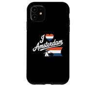 Moulin à Vent à vélo Love Amsterdam, Pays-Bas, I Love Amsterdam Coque pour iPhone 11