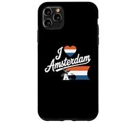 Moulin à Vent à vélo Love Amsterdam, Pays-Bas, I Love Amsterdam Coque pour iPhone 11 Pro Max