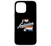 Moulin à Vent à vélo Love Amsterdam, Pays-Bas, I Love Amsterdam Coque pour iPhone 13 Pro Max