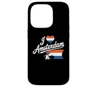 Moulin à Vent à vélo Love Amsterdam, Pays-Bas, I Love Amsterdam Coque pour iPhone 14 Pro