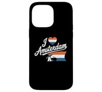 Moulin à Vent à vélo Love Amsterdam, Pays-Bas, I Love Amsterdam Coque pour iPhone 14 Pro Max