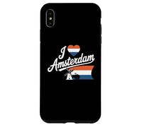 Moulin à Vent à vélo Love Amsterdam, Pays-Bas, I Love Amsterdam Coque pour iPhone XS Max