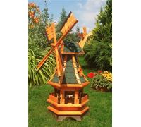 Moulin à Vent Avec Verts Bardeaux - Hauteur 1 Mètre