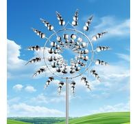 Moulin à Vent D'extérieur, Sculptures éoliennes, Moulin à Vent Magique, Sculptures éoliennes, Moulin à Vent Dynamique 3D, pour Cour, pelouse, terrasse, Jardin, Sculptures cinétiques