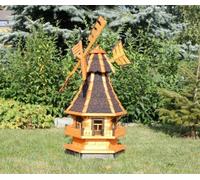 Moulin à vent en bois, moulins à vent traités avec solaire noir type 4