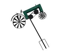 Moulin à vent en forme de tracteur antique en fer pour décoration de jardin extérieur avec design rotatif en métal