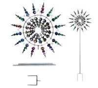 Moulin à vent en métal - Moulin à vent magique - - Moulin à vent magique - - Attrape-vent pour la cour et le jardin - 31 x 93 cm