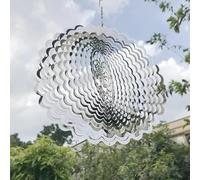 Moulin à vent en métal unique et magique, sculptures rotatives 3D qui bougent avec le vent, éolienne solaire pour terrasse, pelouse et jardin