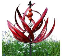 Moulin à Vent extérieur en métal cinétique, Moulin à Vent Magique en métal, Sculptures de Vent cinétiques d'extérieur, Affichage de Patio, Moulin à Vent, Art de Cour pour terrasse, Jardin