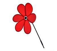 Moulin à Vent Fleuri 30cm pour déco Jardin Extérieur Moulin à(Red)