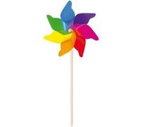 Moulin a vent geant multicolore h 120 cm Ø 62 cm Multicolore G