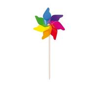 Moulin A Vent Geant Multicolore H 120 Cm Ø 62 Cm