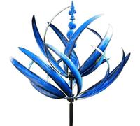 Moulin À Vent Jardin, Moulin À Vent en Métal, Moulin À Vent Jardin Exterieur Rotatif À 360 Degrés, Eolienne de Jardin, Spinner À Vent Dynamique 3D pour Jardins, terrasses, pelouses et patios