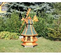 Moulin à vent, moulins à vent sur roulements à billes en bois avec énergie solaire verte type 4