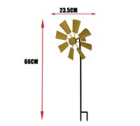 Moulin À Vent Pour Décoration De Jardin, Construction Sur Piquet Vertical Pour Pelouse Extérieure