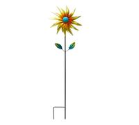 Moulin à vent pour | Décoration de pelouse de bâton floral décoratif | Moulin d'arbres Sculptures de vent d'extérieur - Pour patio pelouse Remise surélevée Porte d'entrée Parc de pendaison de