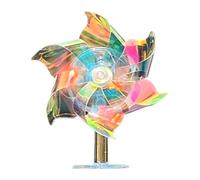 Moulin à vent pour guidon de moto - LED rotative compacte, petite exquise avec économie d'énergie 5,5 x 3,5 x 8 cm | Visibilité de sécurité de décoration de véhicule électrique de moto pour les cavali