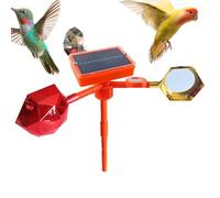 Moulin à vent réfléchissant pour protection contre les oiseaux, effaroucheur d'oiseaux à énergie solaire - Moulinet à voix réfléchissante,Dispositif de suspension toupies argentées scintilla