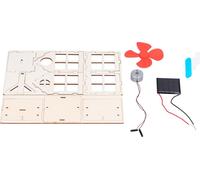 Moulin à vent solaire Maison en bois DIY Enfants Science Expérience éducative Jouet