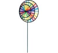 Moulin à vent triple roue Magic Wheel - INVENTO - Rouge - A planter - 39 cm x 97 cm - Polyester - Fibre de verre