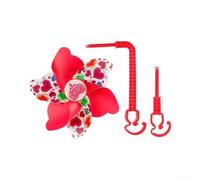 Moulin à Vent Vélo Enfant 16.5cm Décoration Guidon | Rotation pour rapide, design coloré, sécurité enfant, matériau PVC , pour facile à installer(1)