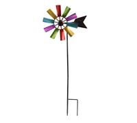 Moulin à vent vintage en métal - Décoration de jardin en métal - Fabriqué en matériaux de haute qualité - 24 x 73 cm - Robuste et excellente durée de vie