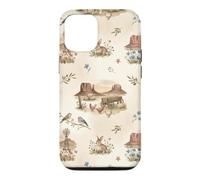 Moulin à Vent Western Prairie Monument Valley Lapins Moutons Coque pour iPhone 12/12 Pro
