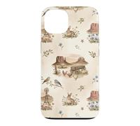 Moulin à Vent Western Prairie Monument Valley Lapins Moutons Coque pour iPhone 13