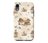 Moulin à Vent Western Prairie Monument Valley Lapins Moutons Coque pour iPhone XR