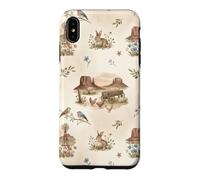 Moulin à Vent Western Prairie Monument Valley Lapins Moutons Coque pour iPhone XS Max