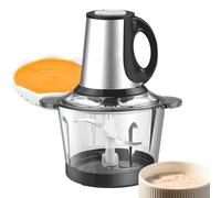 Moulin à viande électrique | Processeur alimentaire en acier inoxydable Outil multifonction de coupe et mixeur | Parfait pour cuisiner l'ail, la viande, les fruits, les légumes et les salades |