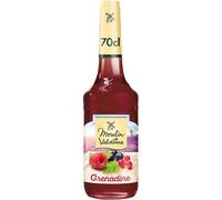 Moulin de Valdonne Sirop de Grenadine pour boisson rafraîchissante, cocktail avec ou sans alcool, sans arôme artificiel, sans colorant, bouteille 70 cl