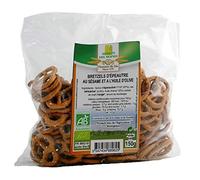 Moulin Des Moines - Bretzels Épeautre Sésame & Huile D'Olive 150G - Vendu par unité