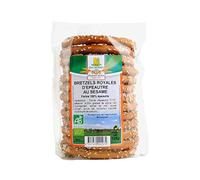 MOULIN DES MOINES Bretzels royales d'épeautre au sésame bio - 30 g