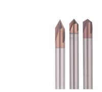 Moulin d'extrémité de chamfère en carbure, Fraise à chanfreiner HRC58, 3 goujures, carbure, fraise d'angle, rainurer en V, 1 pièce(Degree 120,36MM-6X50MM)