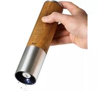 Moulin électrique à sel et à poivre bois d'acacia et inox ADHOC