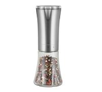 Moulin électrique à sel et poivre : moulin à batterie facile à utiliser avec épaisseur réglable et lumière LED | Accessoire de cuisine parfait pour cuisiner sans effort, excellents cadeaux pour les