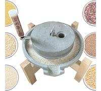 Moulin en Pierre de Granit, adapté au broyage du soja, du blé, du Riz et des céréales - Moulin Manuel, Utilisation à Sec et Humide - Outil de Cuisine pour la Fabrication de Farine.
