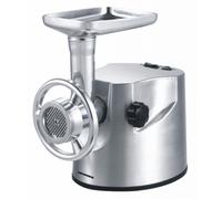 Moulin Heinner PowerMix 2000 XMG-2000, 2000W, capacité de broyage : 2kg/min, couteau en acier inoxydable, 3 grilles de broyage en métal 0,3/0,5/0,7 cm, fonction inverse, accessoire pour kibbe et sauci