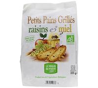 Moulin Pivert Petits Pains Grillés Miel/Raisins Bio , 225 g
