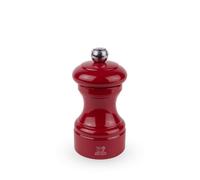 PEUGEOT - Moulin à Poivre Bistro 10 cm - Réglage Classique - En Bois Labellisé PEFC - Fabrication Française - Coloris Laqué Rouge Passion