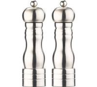 Rosenstein & Söhne – Moulin sel et poivre inox design rétro – Broyeur céramique réglable – x2