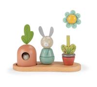 MOULIN ROTY Wooden Stack Up Toy Trois Petits Lapins jouet d’activité en bois 12m+ 1 pcs